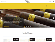 Tablet Screenshot of kwcigarfactory.com